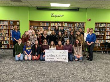 Clearview donates $2,000 to Fort Cherry High School to help save their annual prom