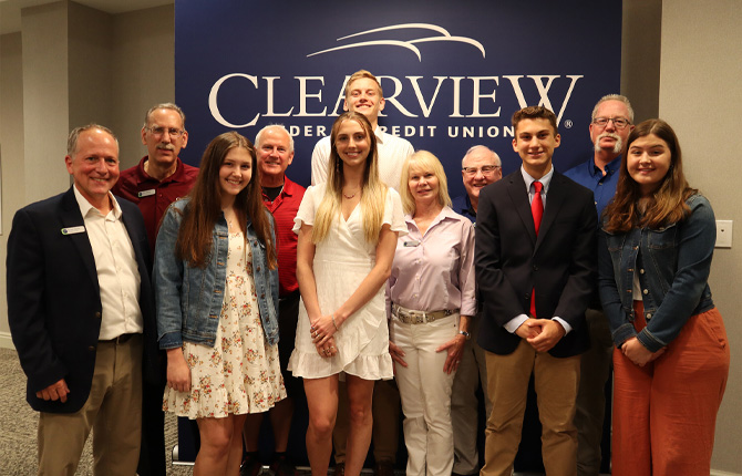Clearview awards scholarship winners