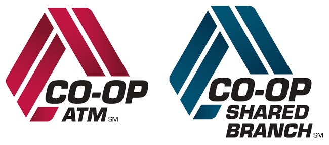 CO-OP ATM and Shared Branch Logos