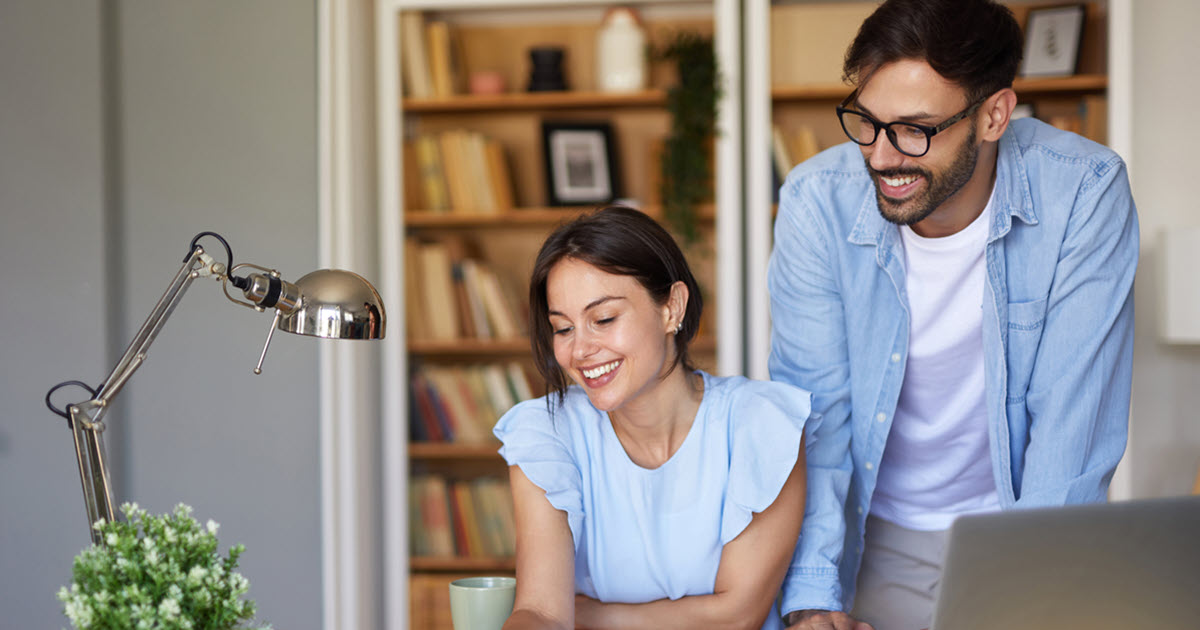 couple having financial discussion