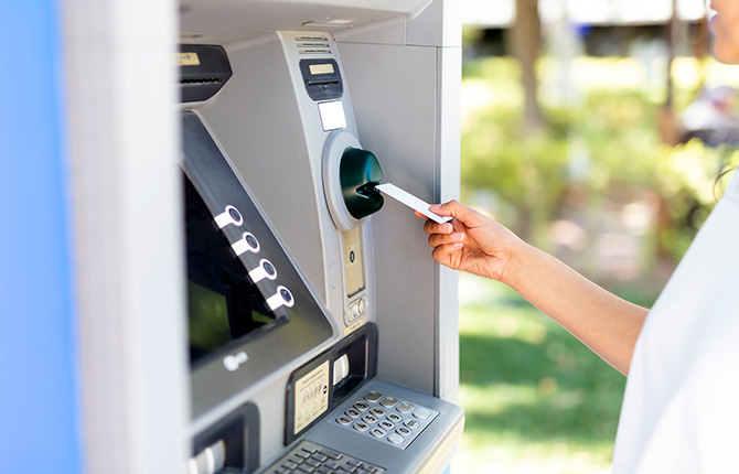 using an ATM