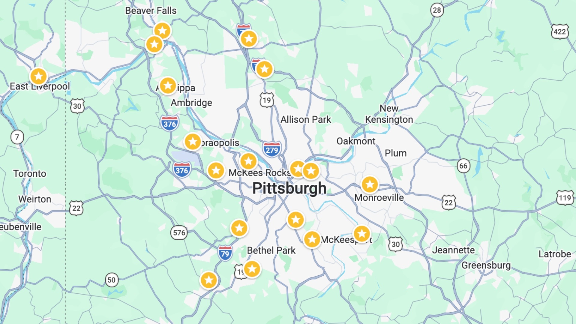 clearview locations map