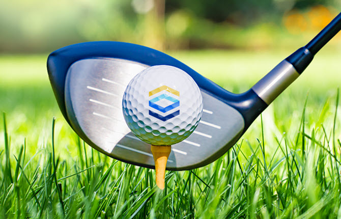 clearview foundation logo golf ball
