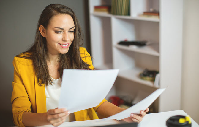 woman-reviewing-documents