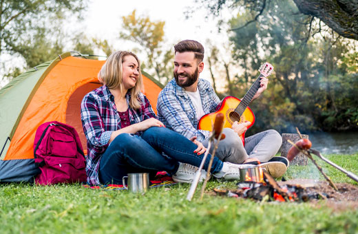 young-couple-camping