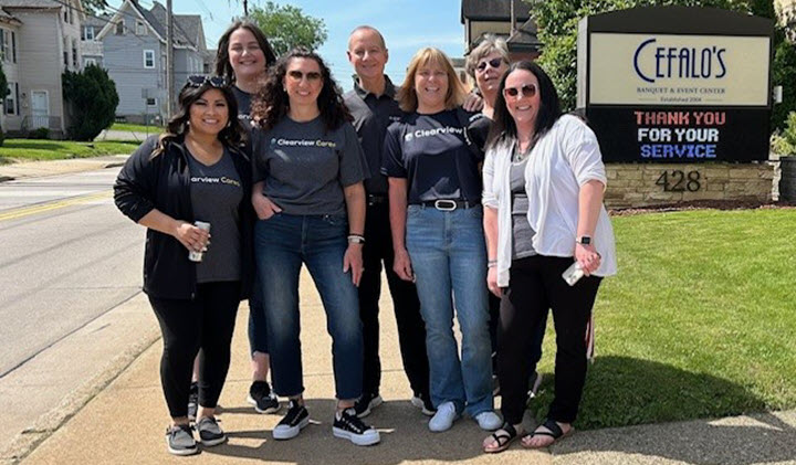 Clearview employees at Vets Roll