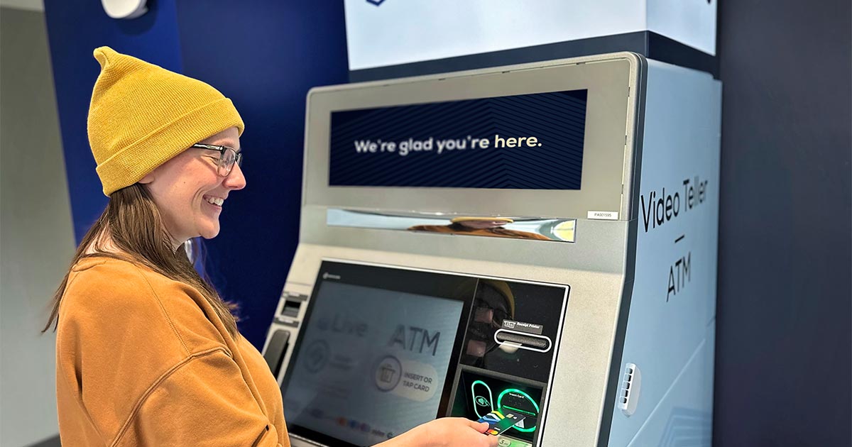 woman vtm clearview debit card