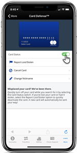 Card Defense On - Mobile View